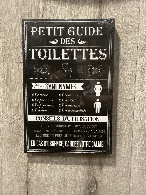Tableau humour Règles des Toilettes à Remiremont ✓ - Click & Collect -  Locappy Vosges